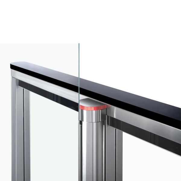 Турникет распашной PERCo ST-11M «Скоростной проход» с крышками из искусственного камня и створками 300 мм