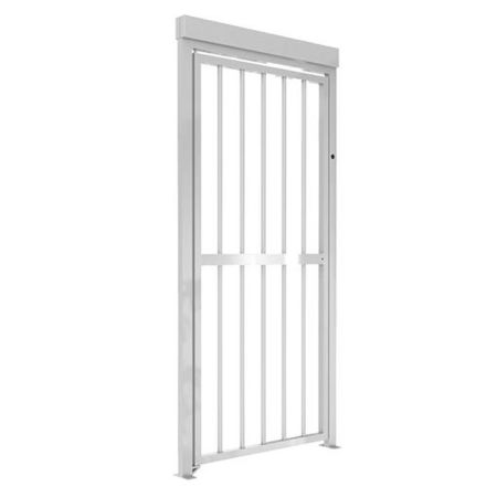 Калитка полноростовая механическая Came Ozak PSGC-FHPGX, створка из нержавеющей стали