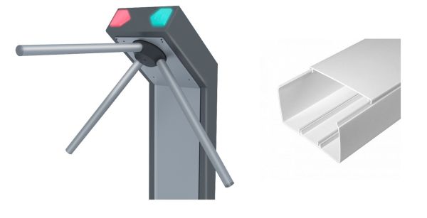 Система Эра на картах на базе турникета и 1 двери в кабель канале