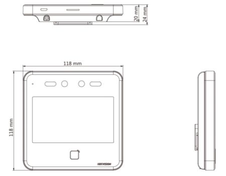 Биометрический терминал доступа HikVision DS-K1T642E по распознаванию лиц