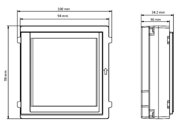 Модуль дисплея 4 дюйма Hikvision DS-KD-TDM для вызывной панели
