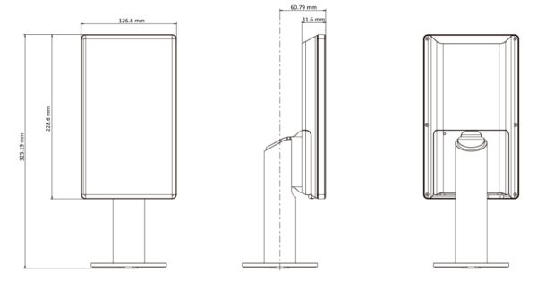 Биометрический терминал доступа HikVision DS-K5671-ZU для установки на турникет
