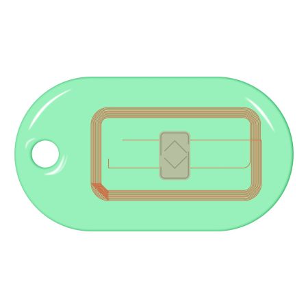 Бесконтактный RFID-брелок SMARTTAG Caramel iCode, прозрачный