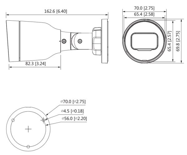 IP-видеокамера уличная 4Мп Dahua DH-IPC-HFW1431S1P-0280B-S4 IP-видеокамера уличная 4Мп Dahua DH-IPC-HFW1431S1P-0280B-S4
