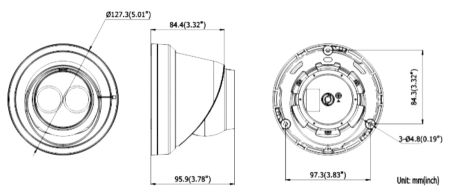 Уличная купольная EyeBall IP-видеокамера 5Мп HikVision DS-2CD2355FWD-I (4 мм)