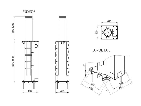 Блокиратор автоматический выдвижной Came HBD 275H900, 3 болларда