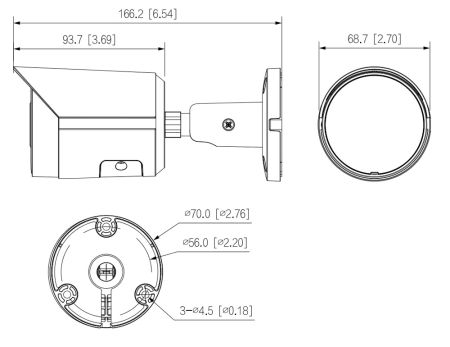 IP-видеокамера уличная 4Мп Dahua DH-IPC-HFW2449SP-S-LED-0280B