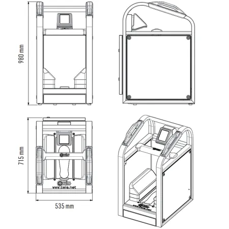 Автоматический сканер обуви Ceia SAMDEX c обнаружением взрывчатых веществ