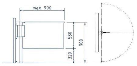 Автоматическая калитка dormakaba Charon HSD-L06