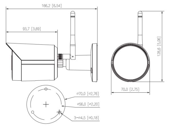 IP-видеокамера уличная 4Мп Dahua DH-IPC-HFW1430DSP-SAW-0280B с ИК-подсветкой до 30м и Wi-Fi IP-видеокамера уличная 4Мп Dahua DH-IPC-HFW1430DSP-SAW-0280B с ИК-подсветкой до 30м и Wi-Fi