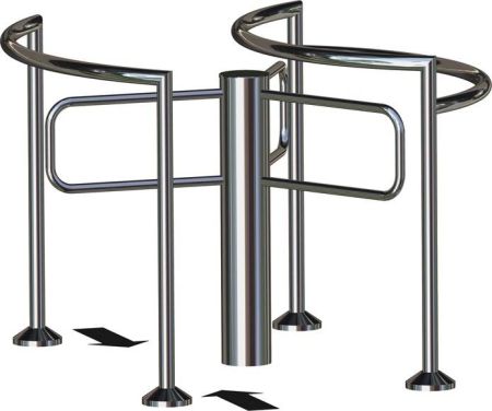 Роторный полуростовой турникет Gotschlich Gyro Holm Classic (6GYH3AEC-C)