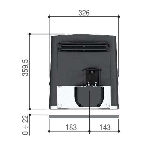 Привод 230 В Came BKS22AGE для откатных ворот (801MS-0120)