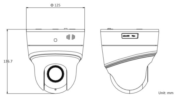 Скоростная поворотная IP-камера PTZ 2Мп HiWatch PTZ-N2204I-D3/W (2.8-12 мм) c Wi-Fi и x4 оптическим зумом