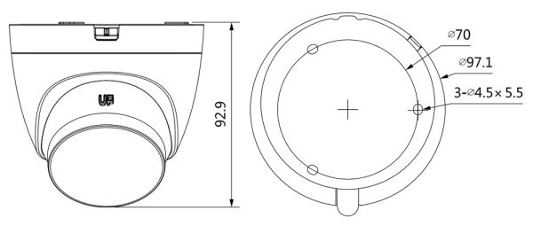 Уличная HD-CVI видеокамера Full-Color 2Мп Dahua DH-HAC-HDW1239TLQP-A-LED-0360B-S2