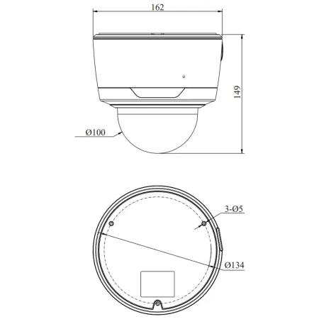 IP-видеокамера 5Мп RVi-2NCD5439 (2.7-13.5) моторизованная с микрофоном