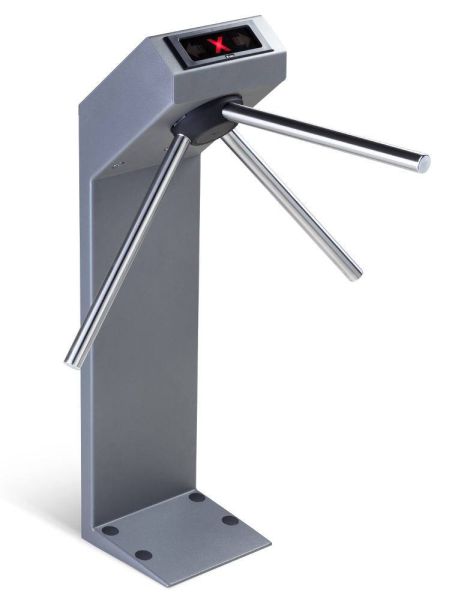 Турникет-трипод PERCo-TTR-04.1G из окрашенной стали, темно-серый (с планками Антипаника)