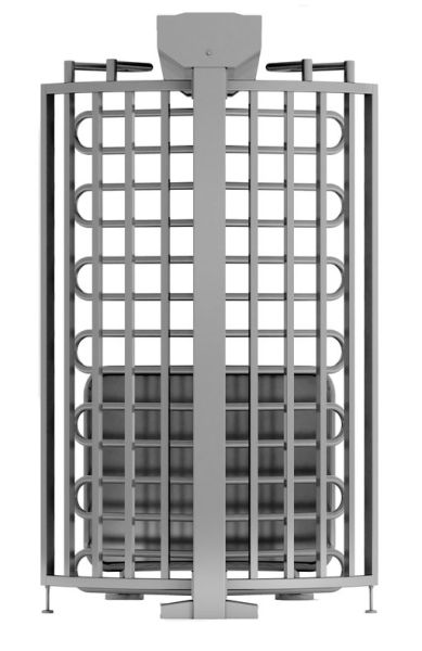 Полноростовой турникет с калиткой для прохода с велосипедом Gotschlich Ecco 120 BFB Stainless (6ELK3A0BC-T)