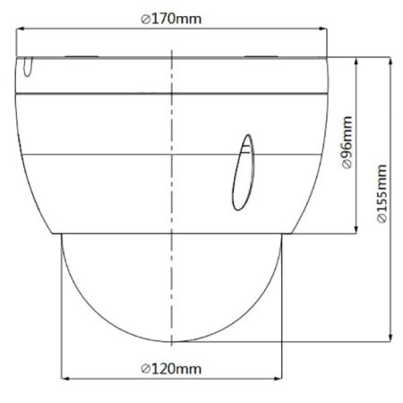 Скоростная купольная PTZ камера Dahua DH-SD42212T-HN