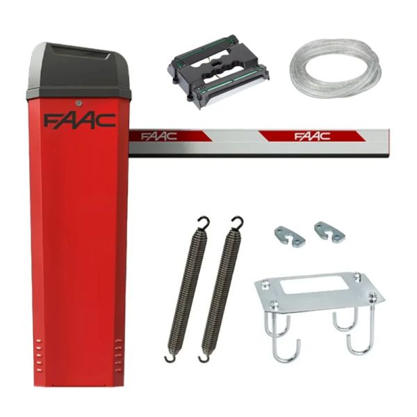Шлагбаум автоматический FAAC B614/5 дюралайт, с прямоугольной стрелой 4.8 м