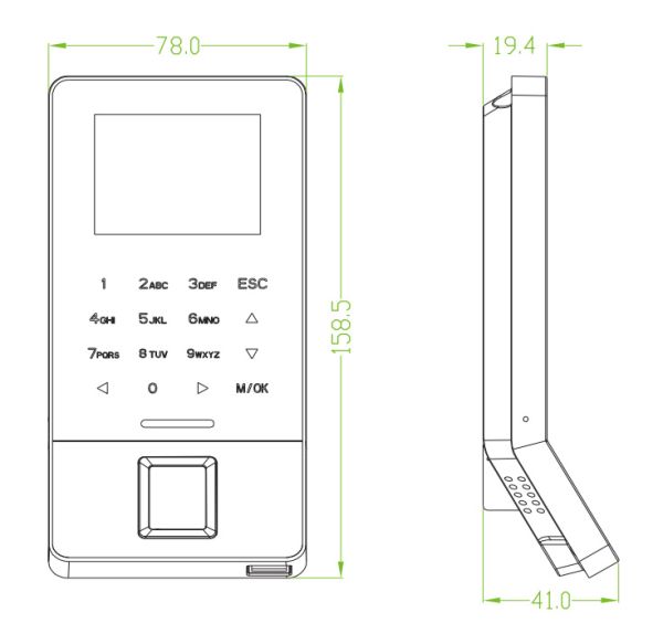 Биометрический терминал ZKTeco F22 (ID+ADMS) со считывателем отпечатка и карт EM-Marine