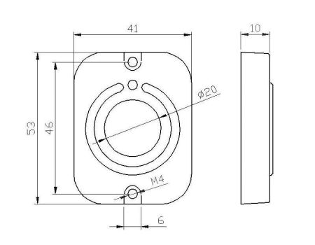 Кнопка выхода накладная EXITka