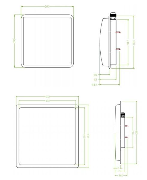 Считыватель дальнего действия ZKTeco UHF1-5E