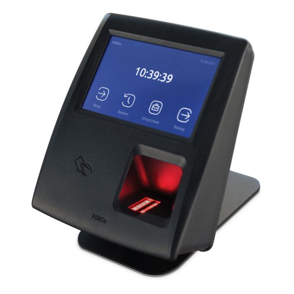 Биометрический терминал учета рабочего времени PERCo CR11.1K с активированным ПО PERCo-WSE и PERCo-WME01