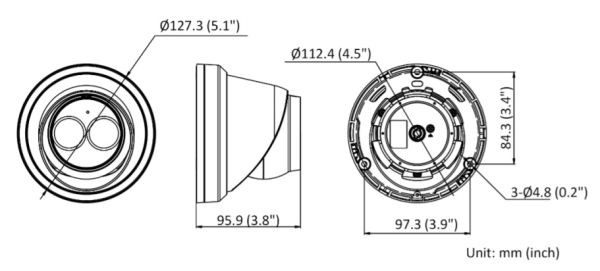 Уличная IP-камера 2Мп HiWatch IPC-T022-G2/U (2.8 мм) с микрофоном