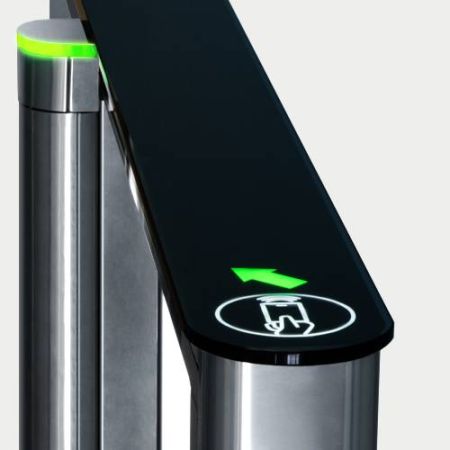 Турникет PERCo-ST-01 "Скоростной проход" с распашными створками увеличенной высоты PERCo-ATG-300H (ширина створки 300 мм, высота 1300 мм)