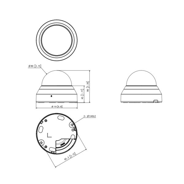 Сетевая IP-видеокамера 4Мп Wisenet QND-7022R (4 мм)