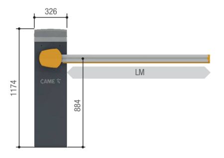 Шлагбаум автоматический Came GARD PX 4 KIT со стрелой 4050 м Шлагбаум автоматический Came GARD PX 4 KIT со стрелой 4050 м