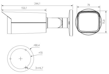 IP-видеокамера уличная 8Мп Dahua DH-IPC-HFW3841TP-ZAS-S2 с искусственным интеллектом