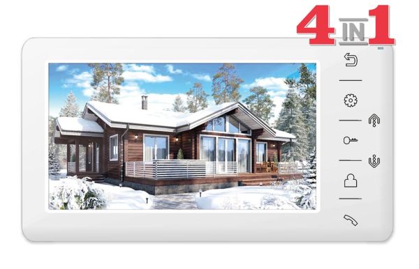 Монитор видеодомофона c кнопочным управлением TANTOS Amelie HD (белый)