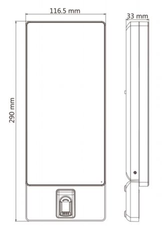 Биометрический терминал доступа HikVision DS-K1T671TMFW по распознаванию лиц