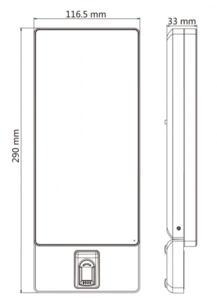 Биометрический терминал доступа HikVision DS-K1T671TMFW по распознаванию лиц