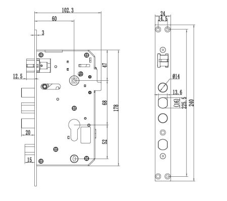 Электронный замок биометрический Philips EasyKey DDL603E