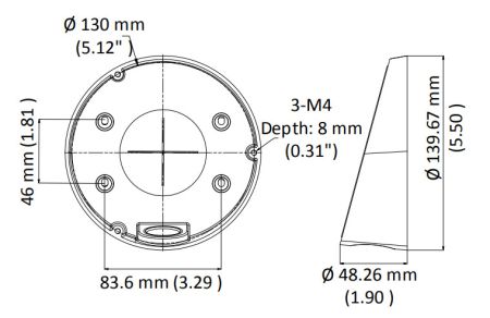 Монтажная коробка HikVision DS-1281ZJ-DM45
