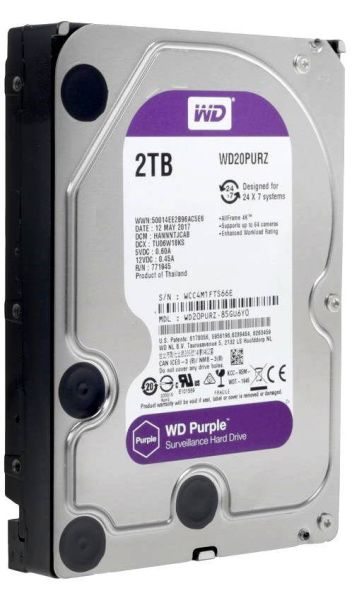 Жесткий диск 2ТБ Western Digital Purple WD20PURZ