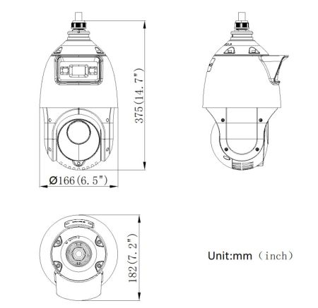 Скоростная PTZ IP-камера TandemVu 2Мп HikVision DS-2SE4C225MWG-E(12F0) с ИК-подсветкой 100 м Скоростная PTZ IP-камера TandemVu 2Мп HikVision DS-2SE4C225MWG-E(12F0) с ИК-подсветкой 100 м