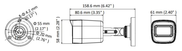 Уличная HD-TVI видеокамера 5Мп HikVision DS-2CE16H8T-ITF (6 мм) с EXIR-подсветкой до 30 м Уличная HD-TVI видеокамера 5Мп HikVision DS-2CE16H8T-ITF (6 мм) с EXIR-подсветкой до 30 м