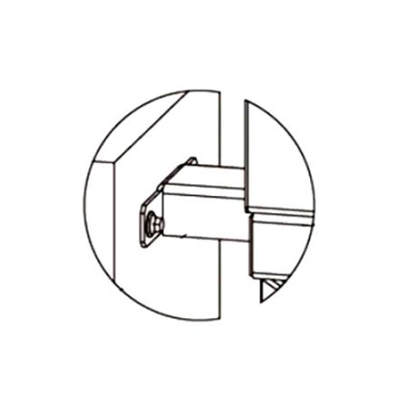 Кронштейн PERCo RF01 0-11 для стыковки турникета RTD-15 со стеной