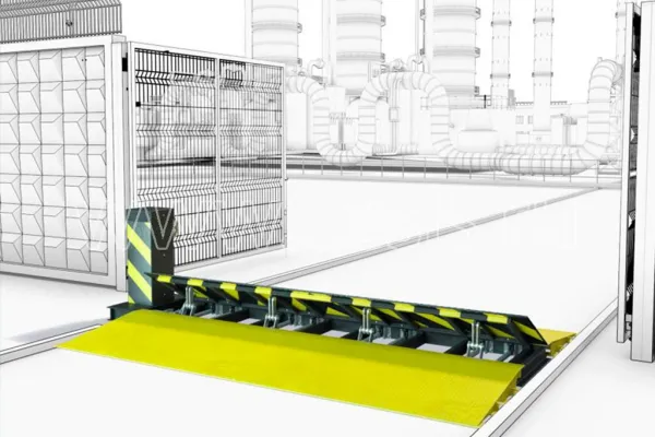 Дорожный блокиратор ЦеСИС ПРЕПОНА-П РЗ.1607.10.000 с аппарелями, ручной