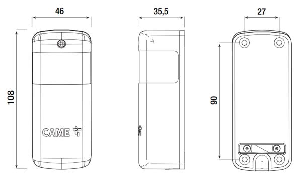 Комплект накладных регулируемых фотоэлементов Came DXR20CAP, 20 м (806TF-0110)