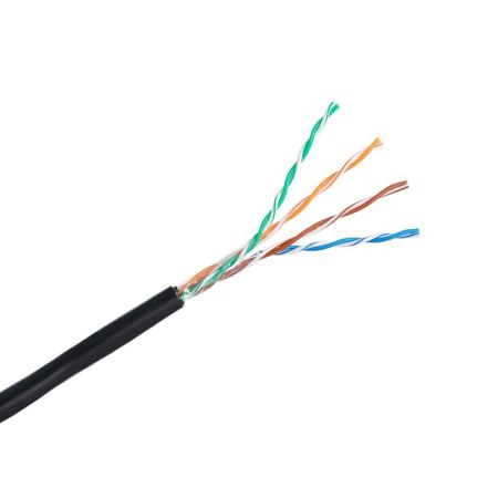 Кабель витая пара U/UTP 4pair, Cat5е, Out, PE (EC-UU004-5E-PE-BK)