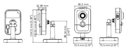 Компактная IP-видеокамера 4Мп HikVision DS-2CD2443G0-I (4 мм) с EXIR-подсветкой