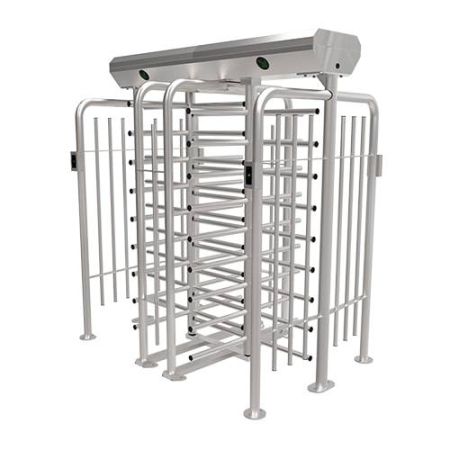 Турникет полноростовой двухпроходной ZKTeco FHT2422D 4-х лопастной (90°), с биометрическими считывателями