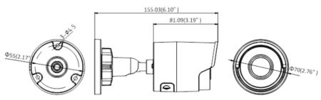 IP-видеокамера 2Мп HikVision DS-2CD2023IV-I (2.8 мм) с поддержкой облачного сервиса Ivideon