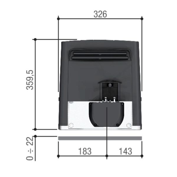 Привод 230 В Came BKS12AGS для откатных ворот