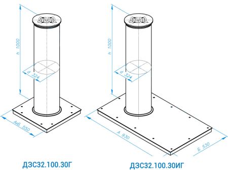 Противотаранный боллард Silar ДПС 32.100.30Г с протоколом натурных испытаний Противотаранный боллард Silar ДПС 32.100.30Г с протоколом натурных испытаний