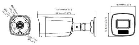 Уличная HD-TVI видеокамера HiWatch DS-T220A (2.8 мм) с технологией AoC и двумя подсветками до 40 м